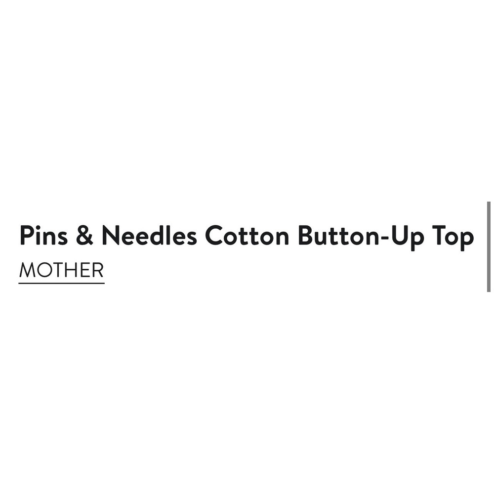 MOTHER Pins & Needles Cotton Button-Up Top L White Pintuck Smocked Victorian - Picture 5 of 13